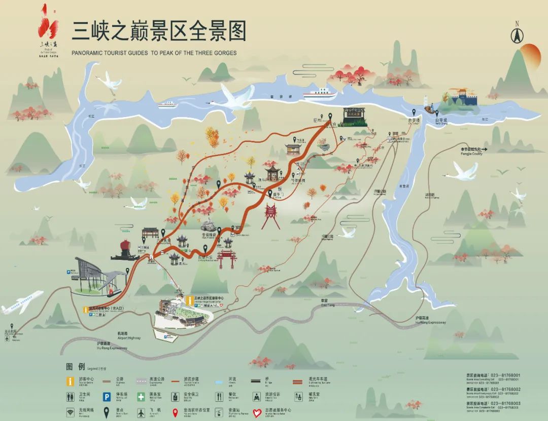 京东大峡谷游览路线图图片