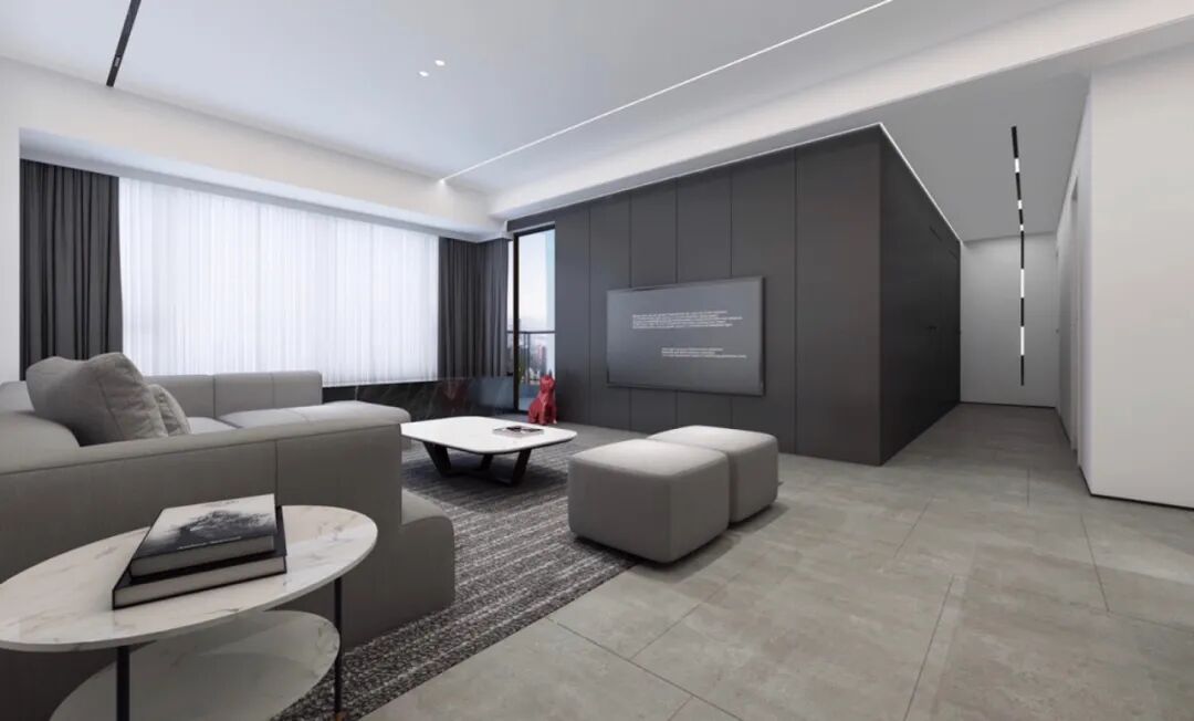 芈熊装饰 | 96㎡简约风，个性化又不张扬的居家生活！