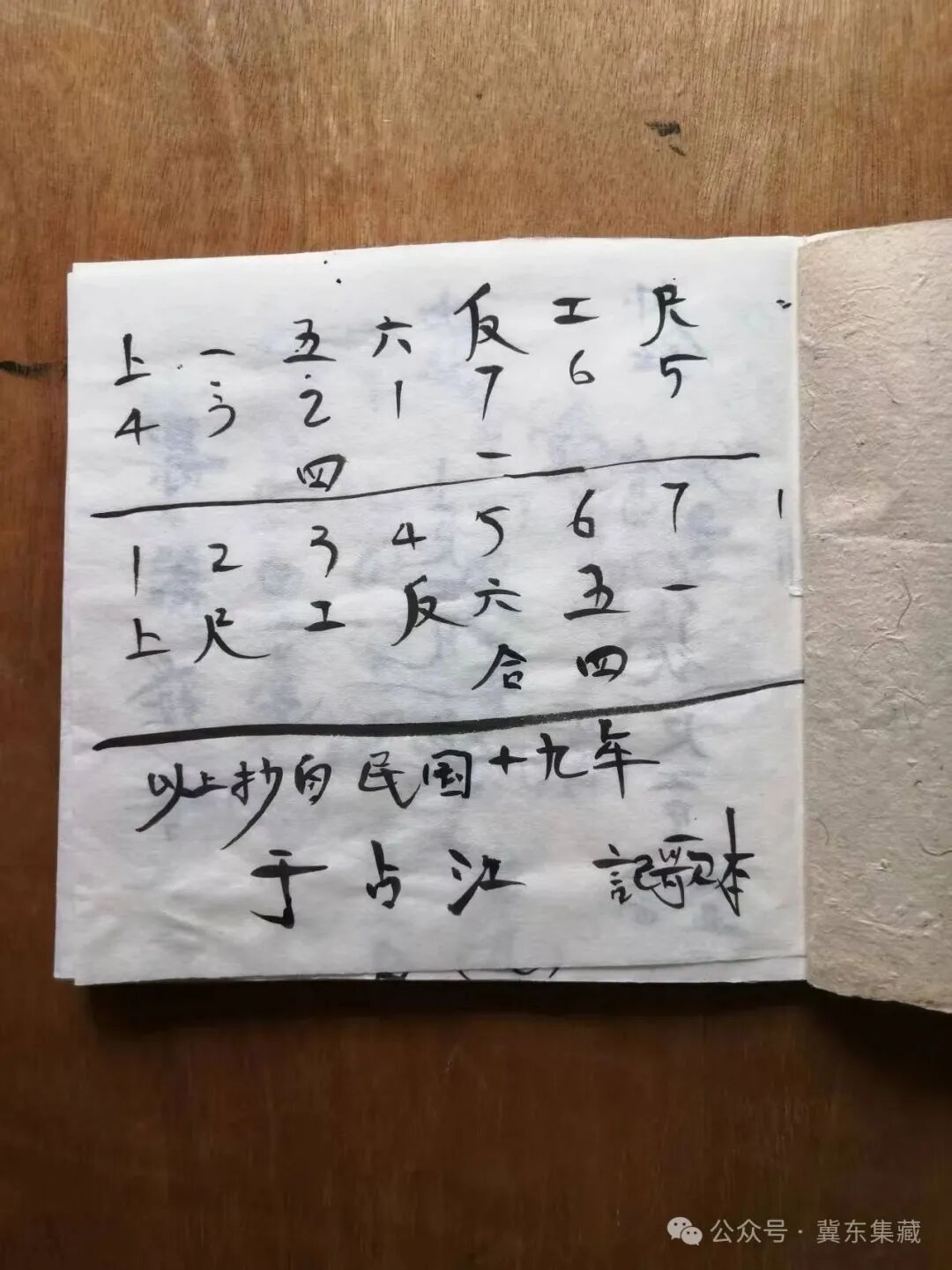 您知道工尺谱吗？