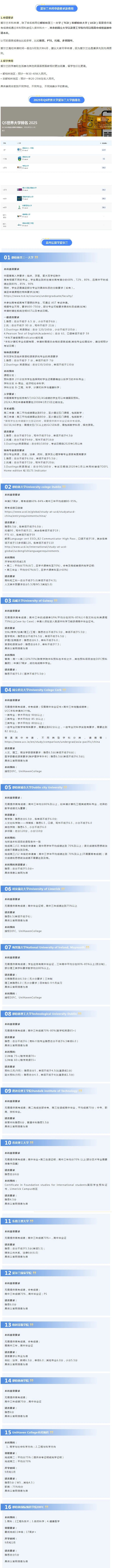 来啦！他真的来啦！爱尔兰本科申请推荐院校来啦！(图2)