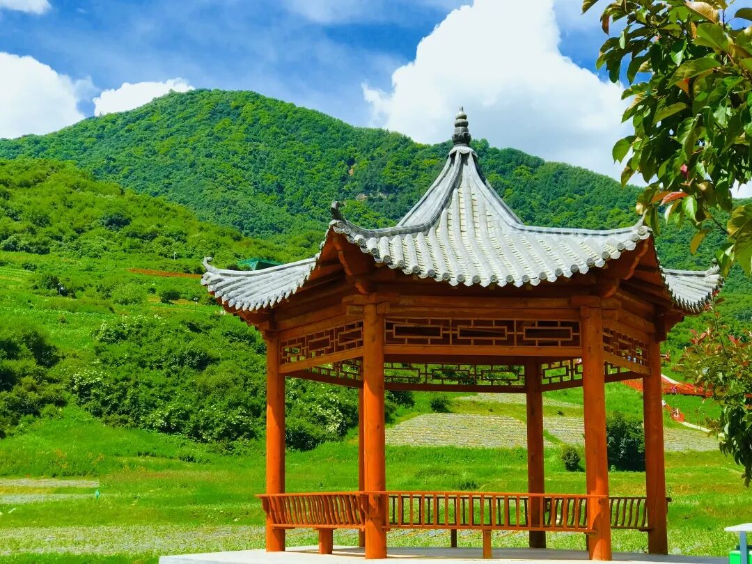 68民和县七里花海景区处于民和县南大山东麓,为国家4a级旅游景区