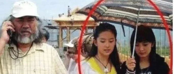 14年前谁注意给刘亦菲撑伞的小女孩了?14年后已经高不可攀