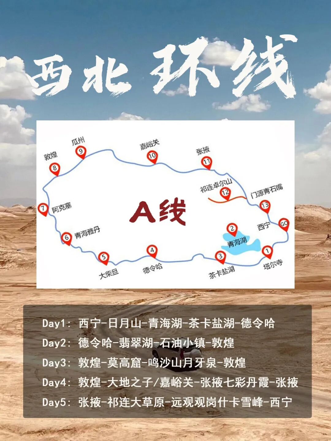 探索西北大环线 | 4条精彩路线，总有一条适合你～