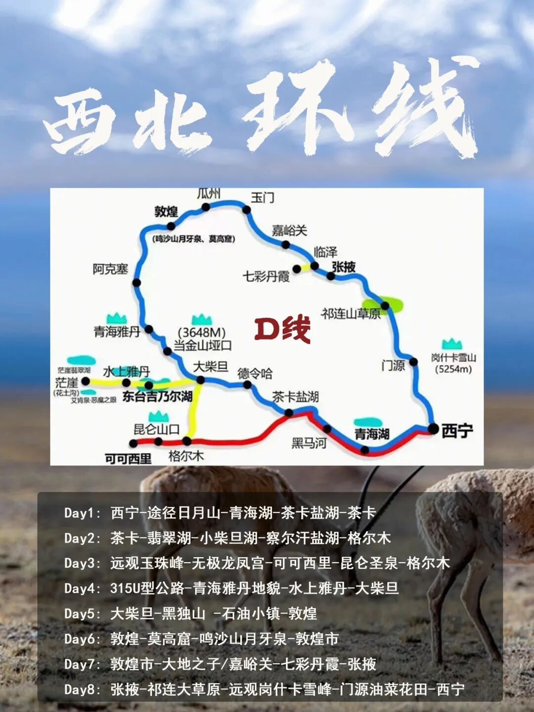 探索西北大环线 | 4条精彩路线，总有一条适合你～