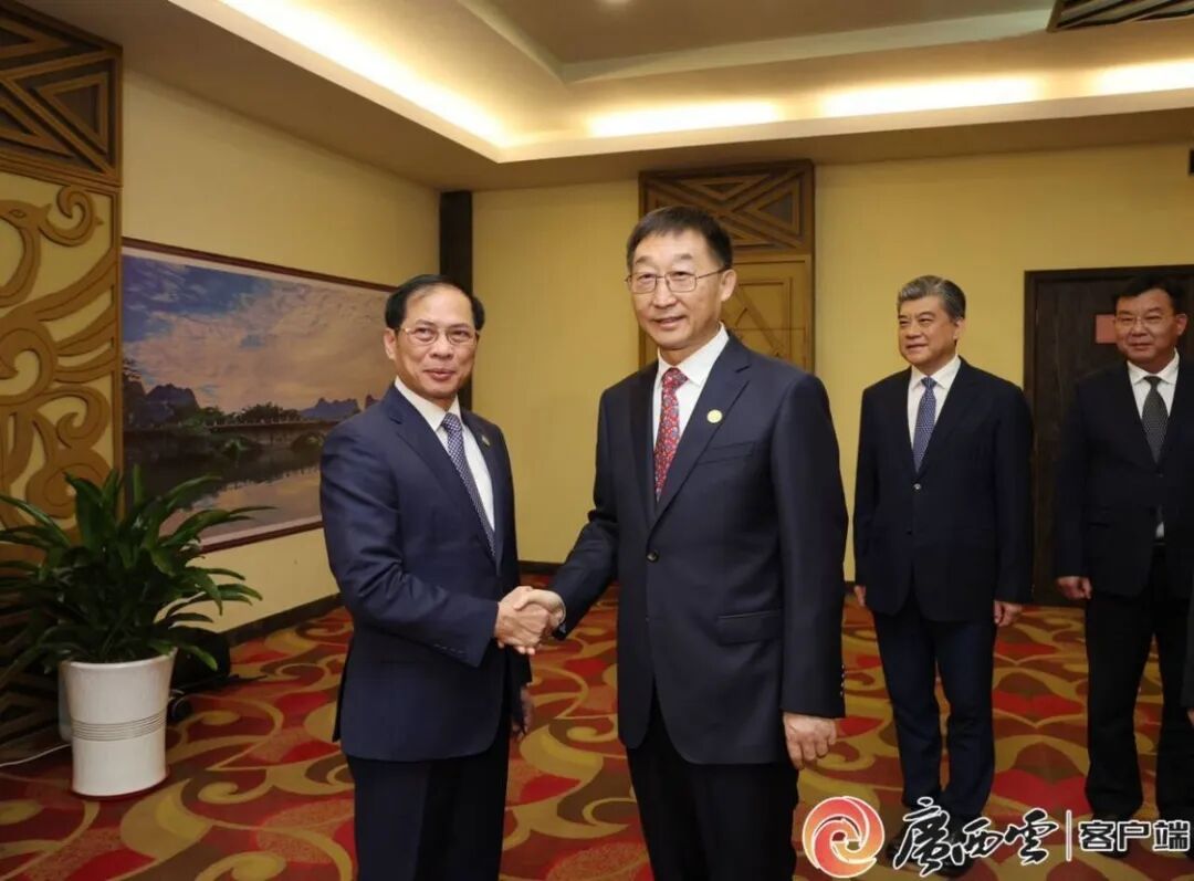 刘宁会见越南外交部长裴青山