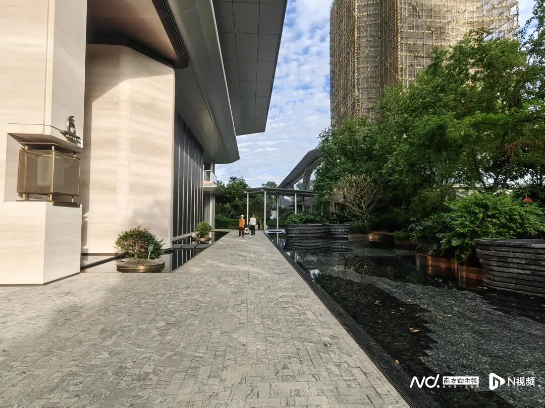 天河区珠光金融城壹号社区内部。南都·湾财社记者邱永芬摄