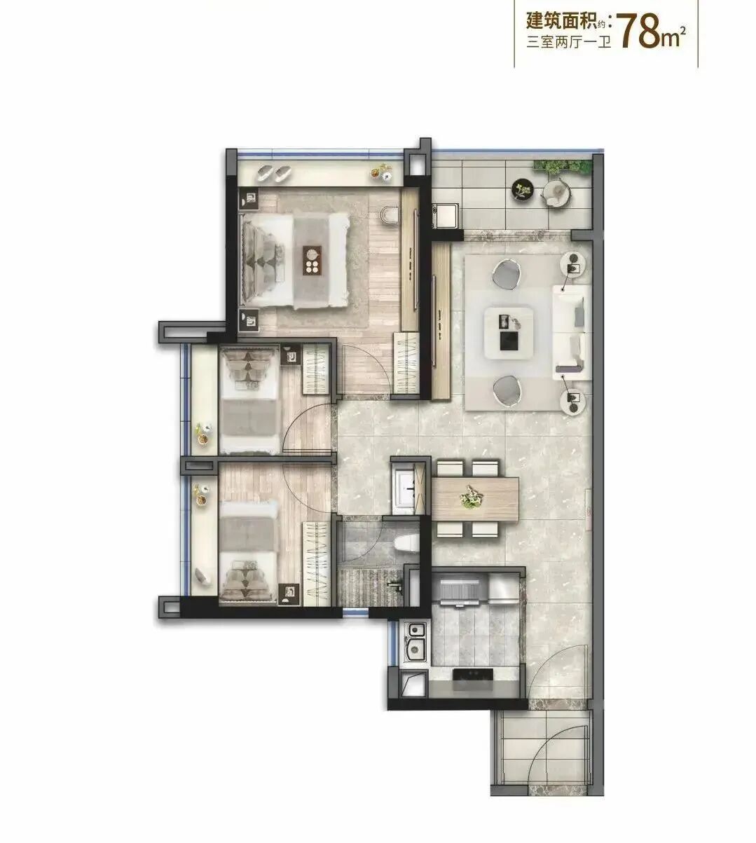 五矿招商江天际在售户型有哪些？值不值得入手？