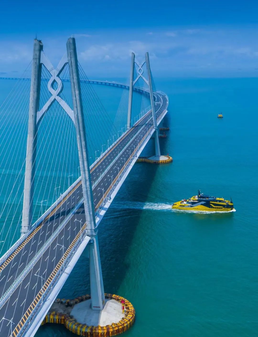 粤港澳大桥全景图图片