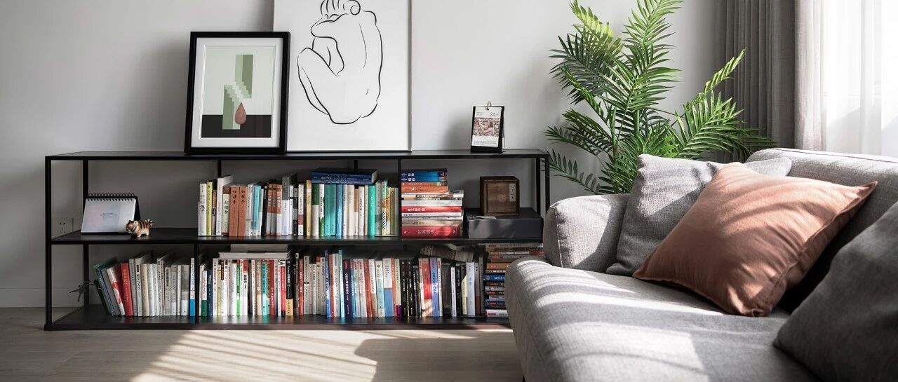 不要电视，巧用弧形，收纳合理，80平二手房改造