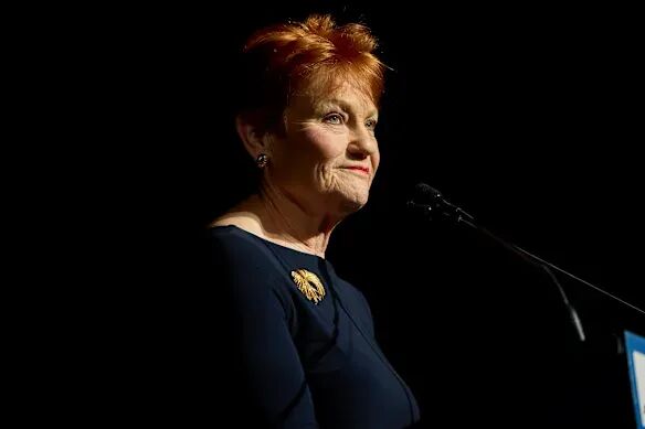 One Nation leader Pauline Hanson.