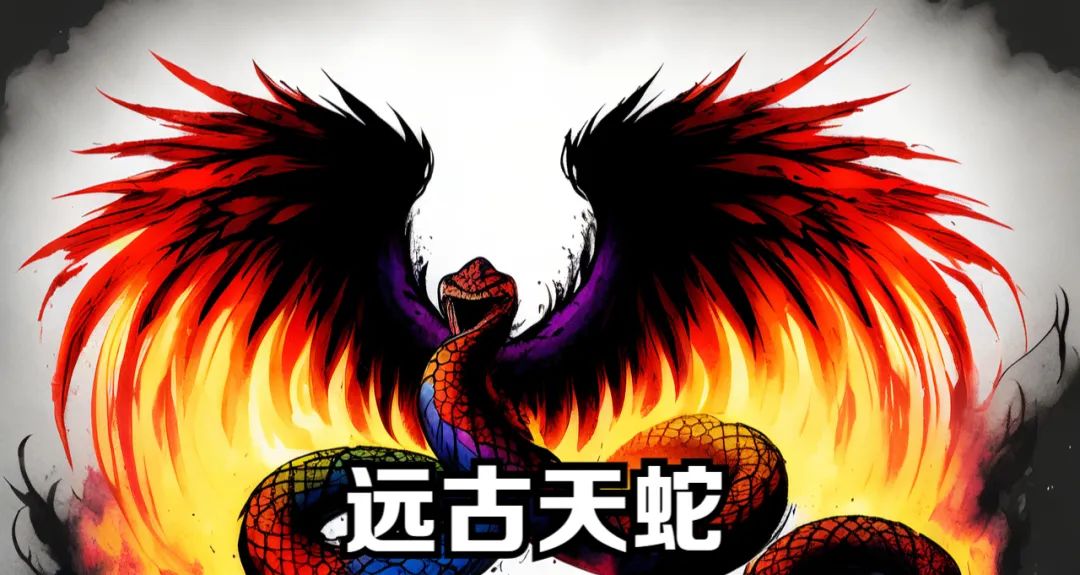 远古天蛇和九彩吞天蟒