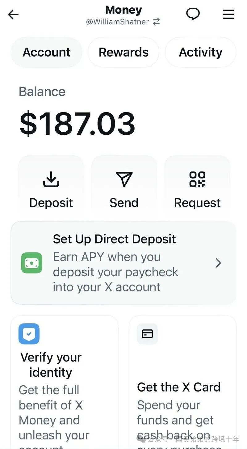 👀 First look at X Money App (Beta), here's what it looks like 👇 There's a  debit card with cash back, and 6% interest on your cash 🤯 📷 Source:  William Shatner