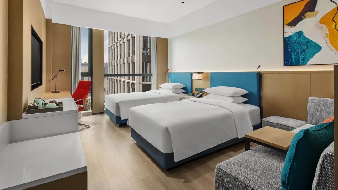 Hyatt Place Nanjing Xuanwu Two Twin Beds Windows