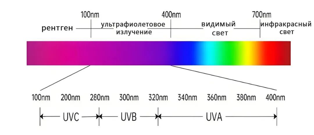 ультрафиолетовая длина волны