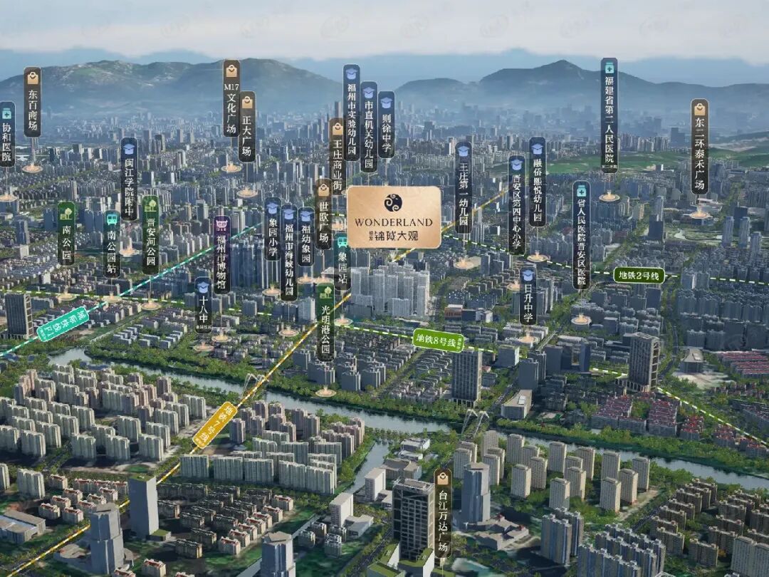 榕发锦珹大观项目鸟瞰效果图