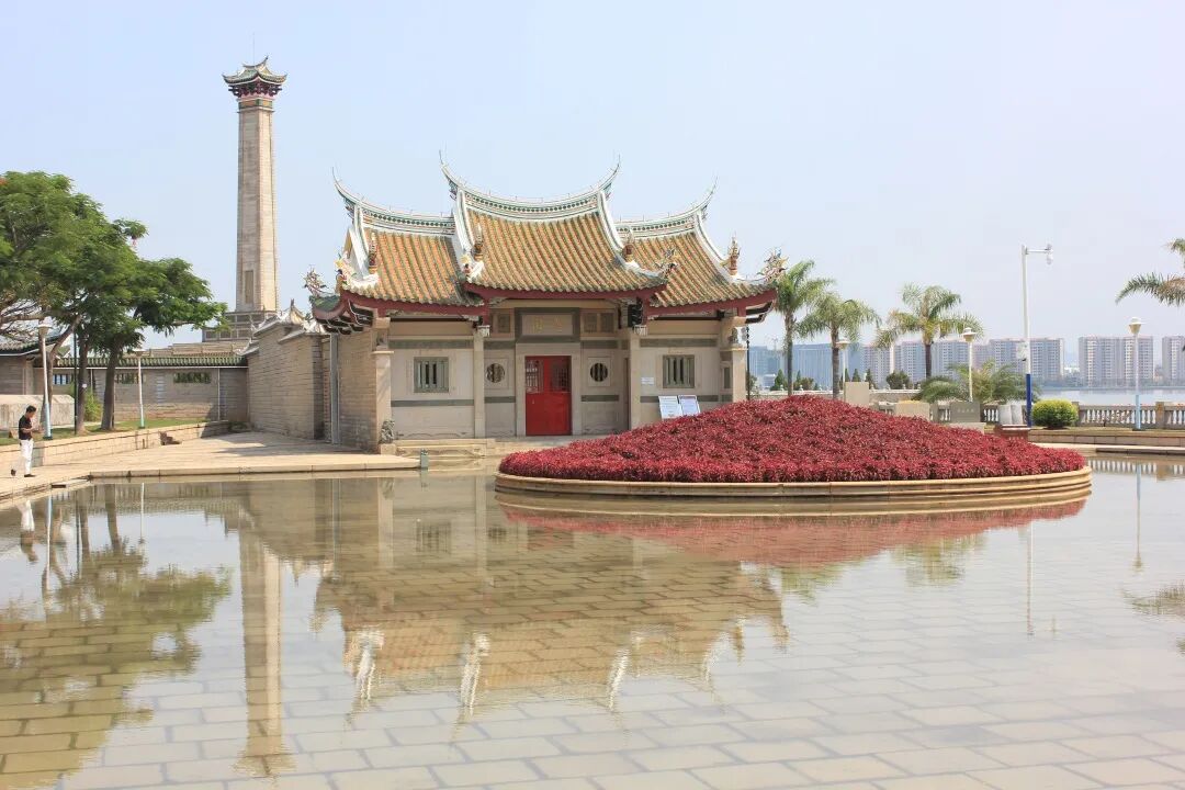 壮观集美鳌园再现大鳌戏珠奇景