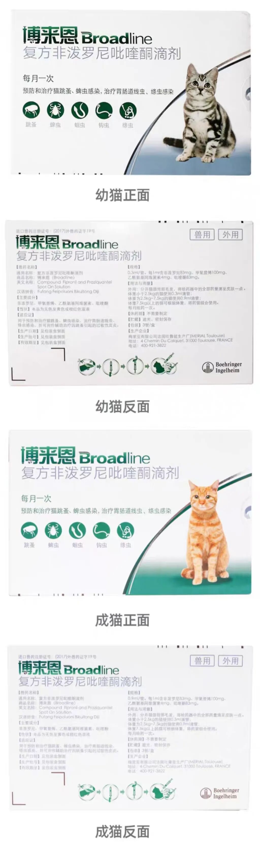 今日识药：博来恩®️复方非泼罗尼吡喹酮滴剂 