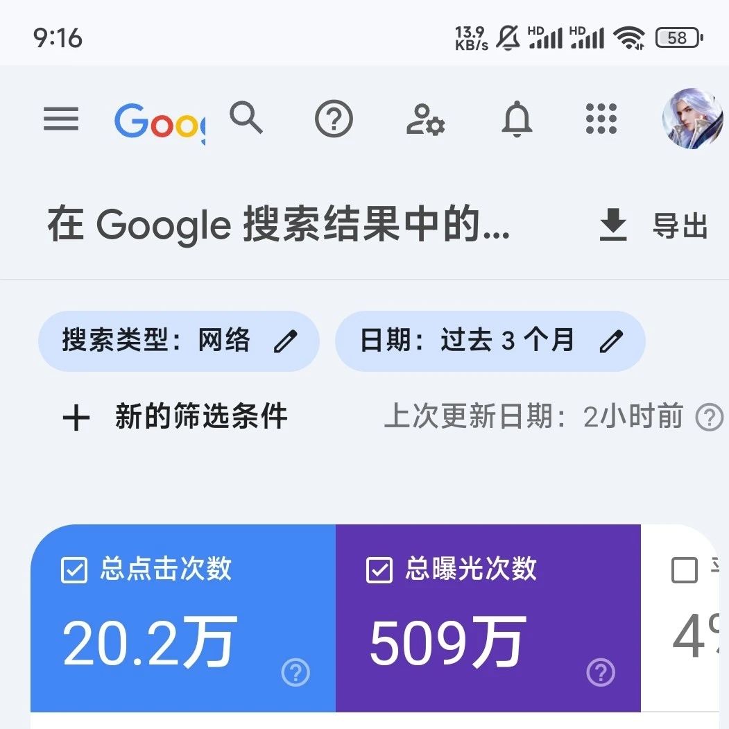 文章封面: 三个月时间，哥飞做的一个全新网站，依靠SEO，20万点击达成 - Web出海网