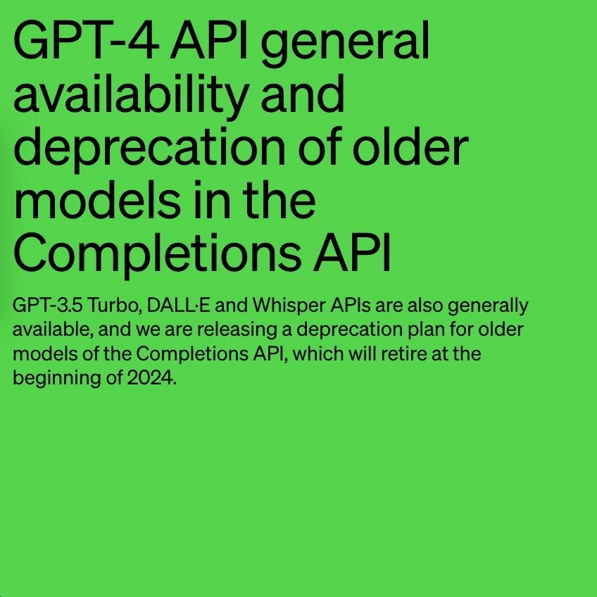 文章封面: OpenAI 的 GPT4 API 正式全量发布，所有至少成功支付过一次的开发者都可以直接调用 - Web出海网