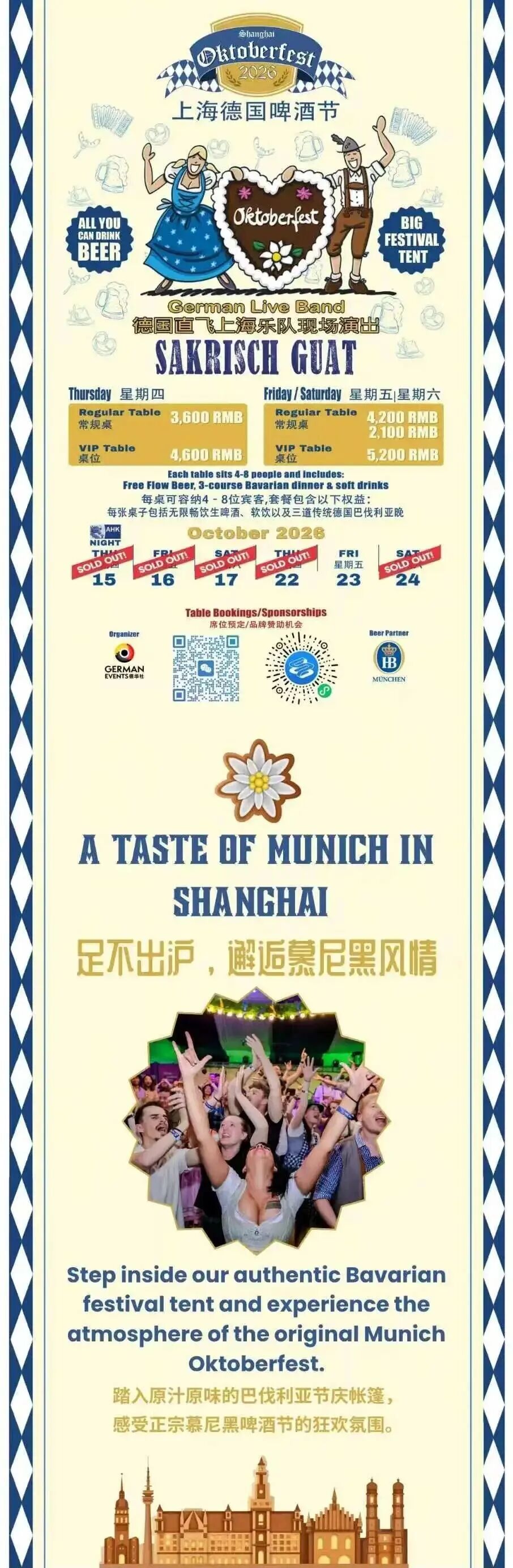 Shanghai Oktoberfest Is Back ： Join the Fun and Prost