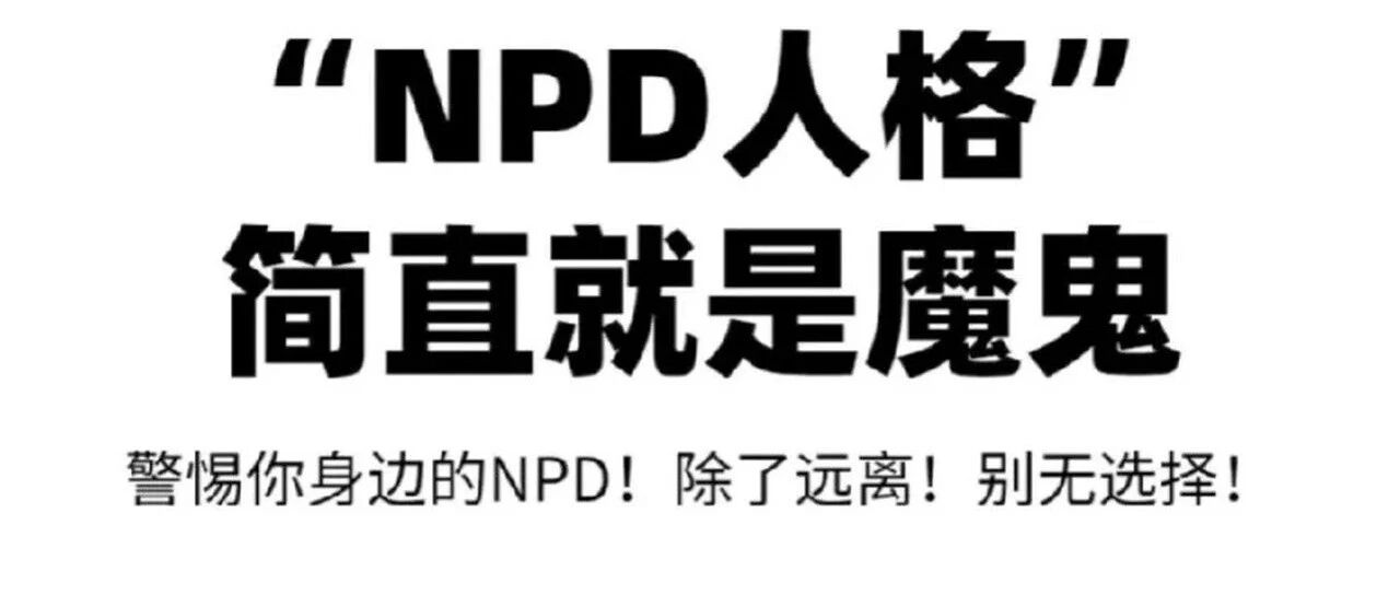 有关NPD：平行世界里的 “飞猴”