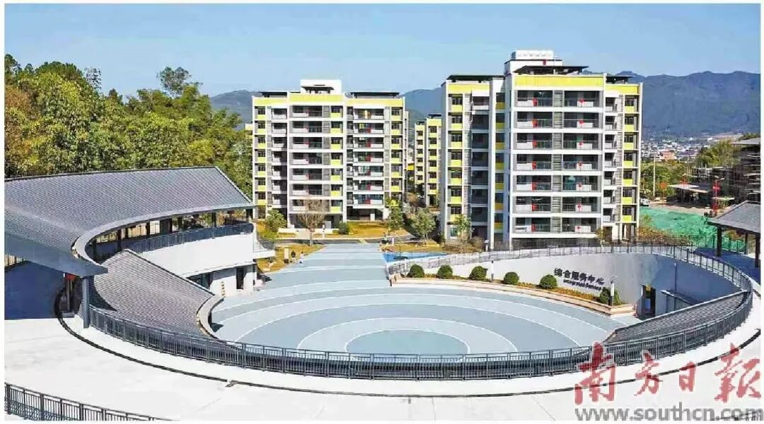 深圳援建梅州市“6·16”特大暴雨灾害梅县区安置小区。深圳市建筑工务署供图