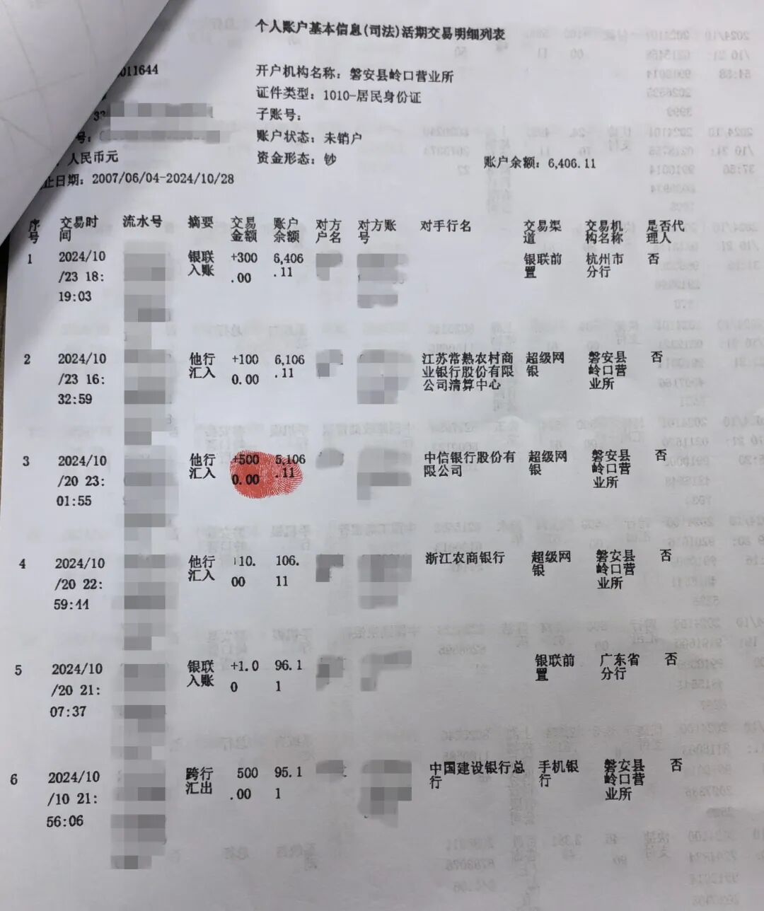 行卡因交易频繁而被限制取现在调取周某账户的交易明细后民警发现了端倪该交易明细中存在多笔陌生对端转账发