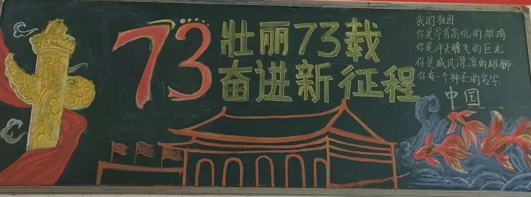 衡水中学开展喜迎国庆板报创作活动【半岛官方下载地址】(图19)