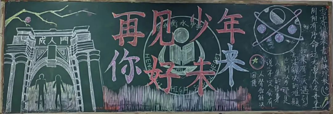 泛亚电竞官方入口：衡水中学高二1部开展“成长 成人 成才”主题板报展活动(图7)