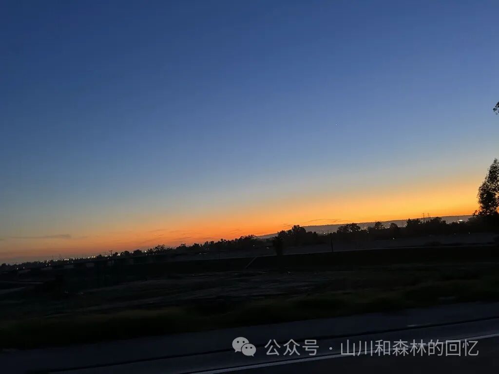 LA每天都有的粉色夕阳（手机拍不出来）