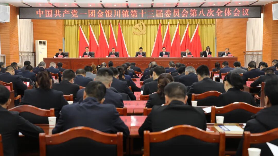 一团金银川镇党委十三届八次全会召开