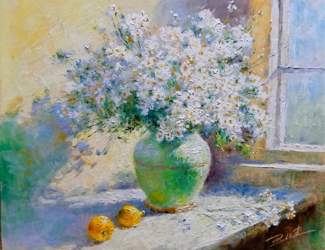 「百度专访」王健 61 著名微型油画家