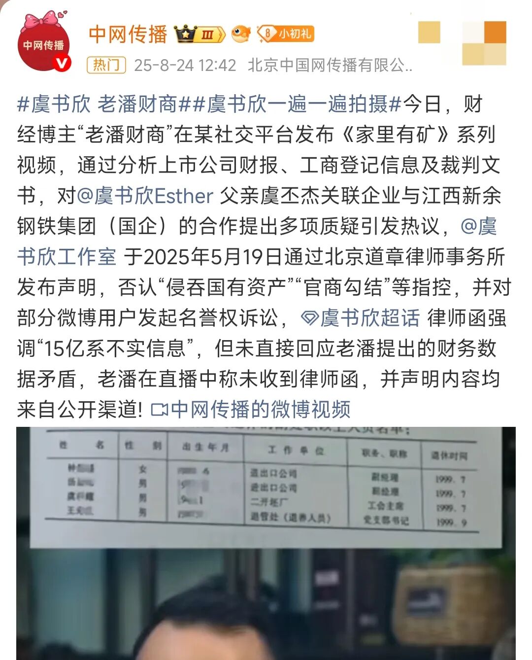 女演员控诉被虞书欣霸凌致抑郁退圈