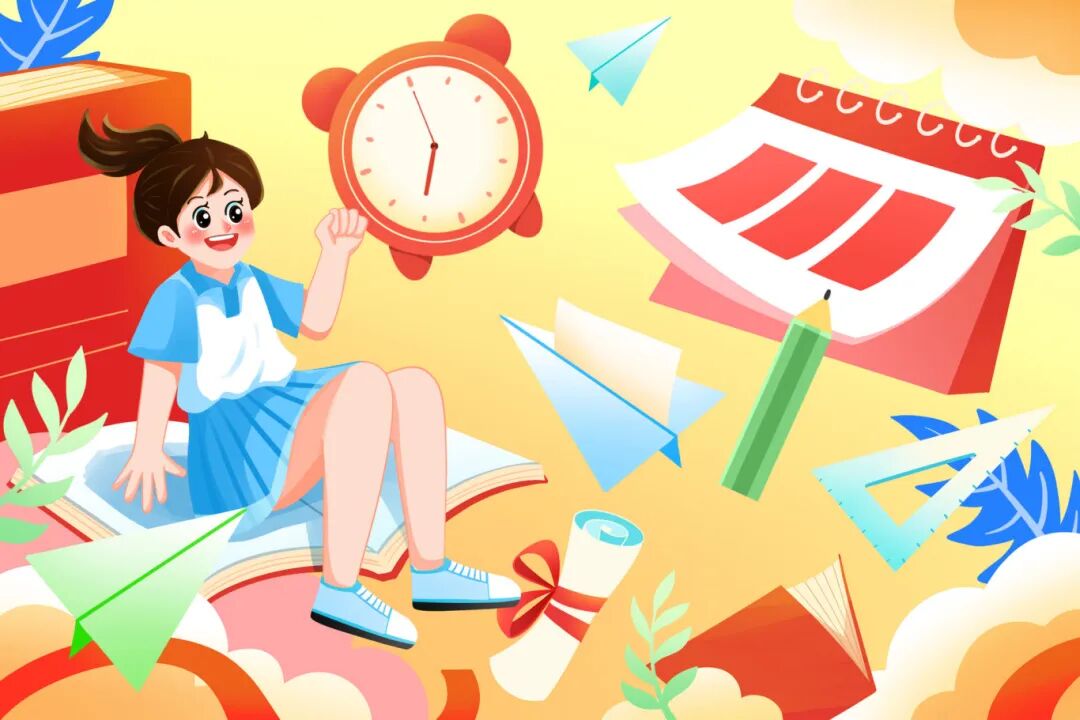 摄图网_402543205_清新治愈高考倒计时一百天加油插画(企业商用).jpg