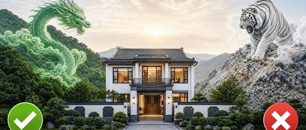 自建房风水：左青龙右白虎，哪边高才对？自建房最易弄错的一步