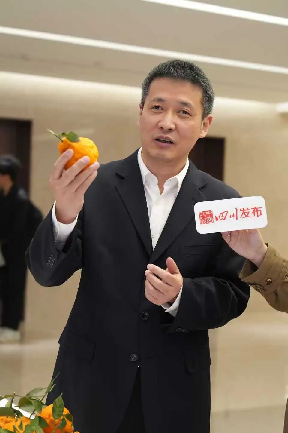 "手持一颗澄黄的丑柑,赵钢自信地说,蒲江的丑柑在