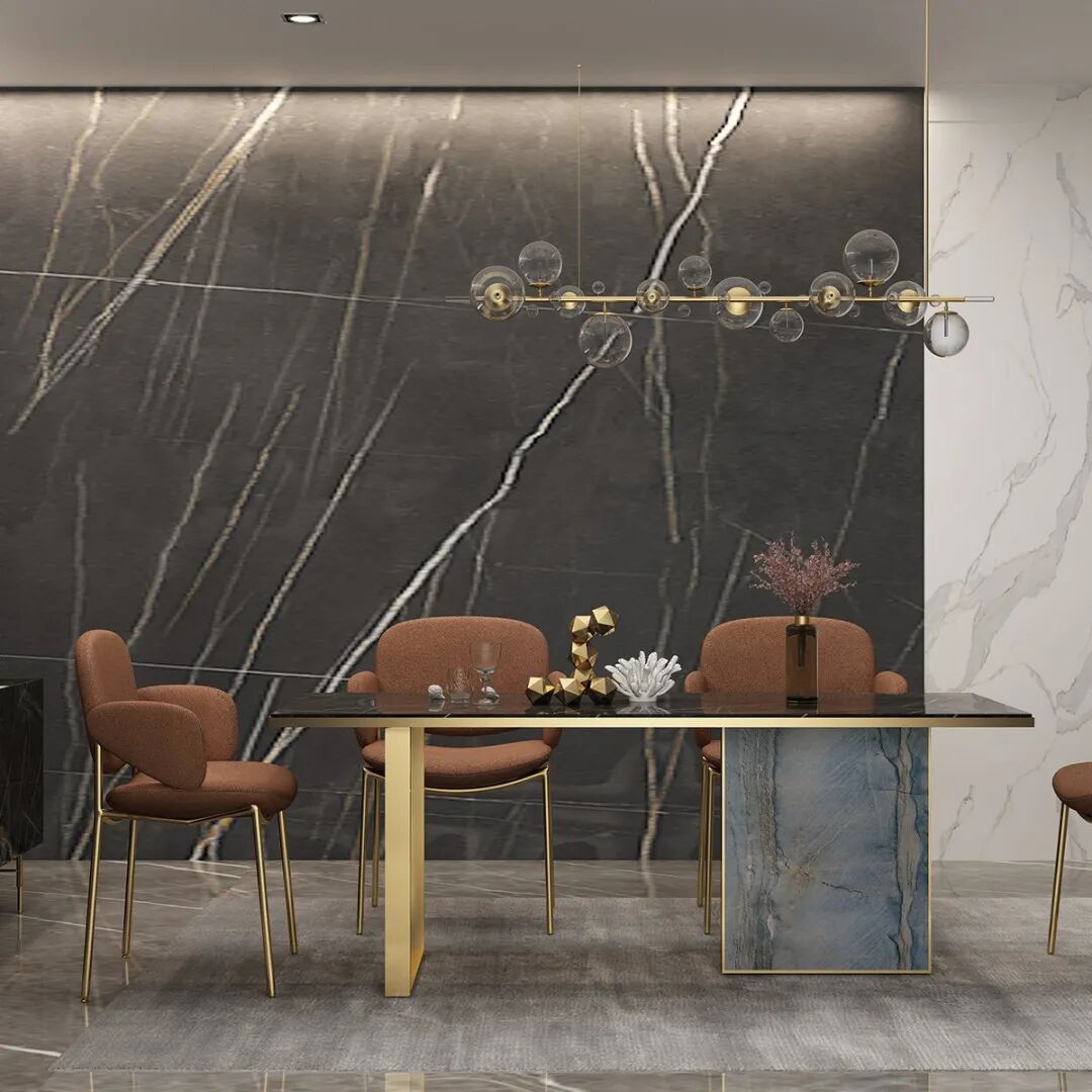 岩板背景墙_背景墙装修_高端大气的背景墙设计