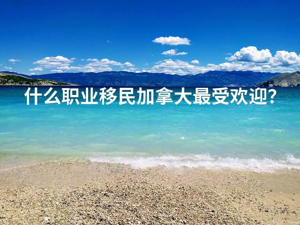 什么职业移民加拿大最受欢迎？