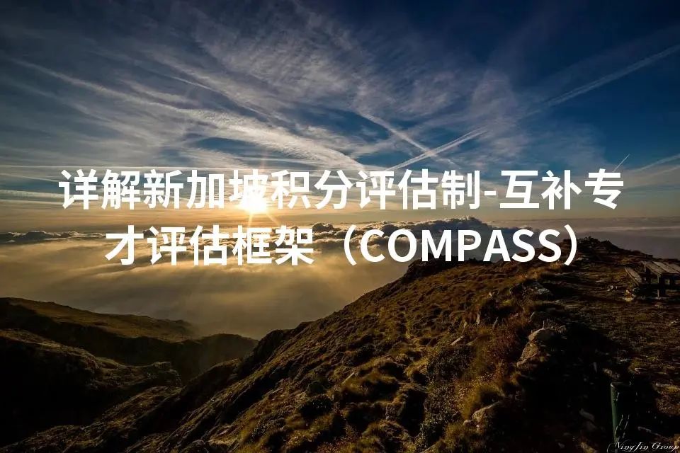 详解新加坡积分评估制-互补专才评估框架（COMPASS）