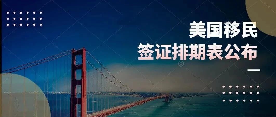2024年3月美国移民签证排期表公布