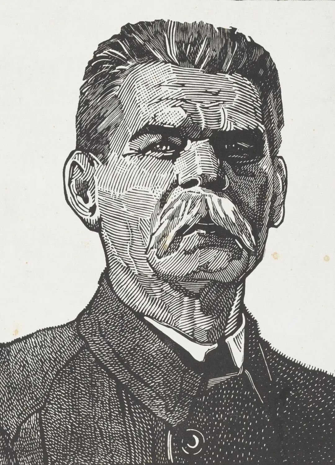 高尔基像  黄永玉(1924-2023)  版画30cm×22.