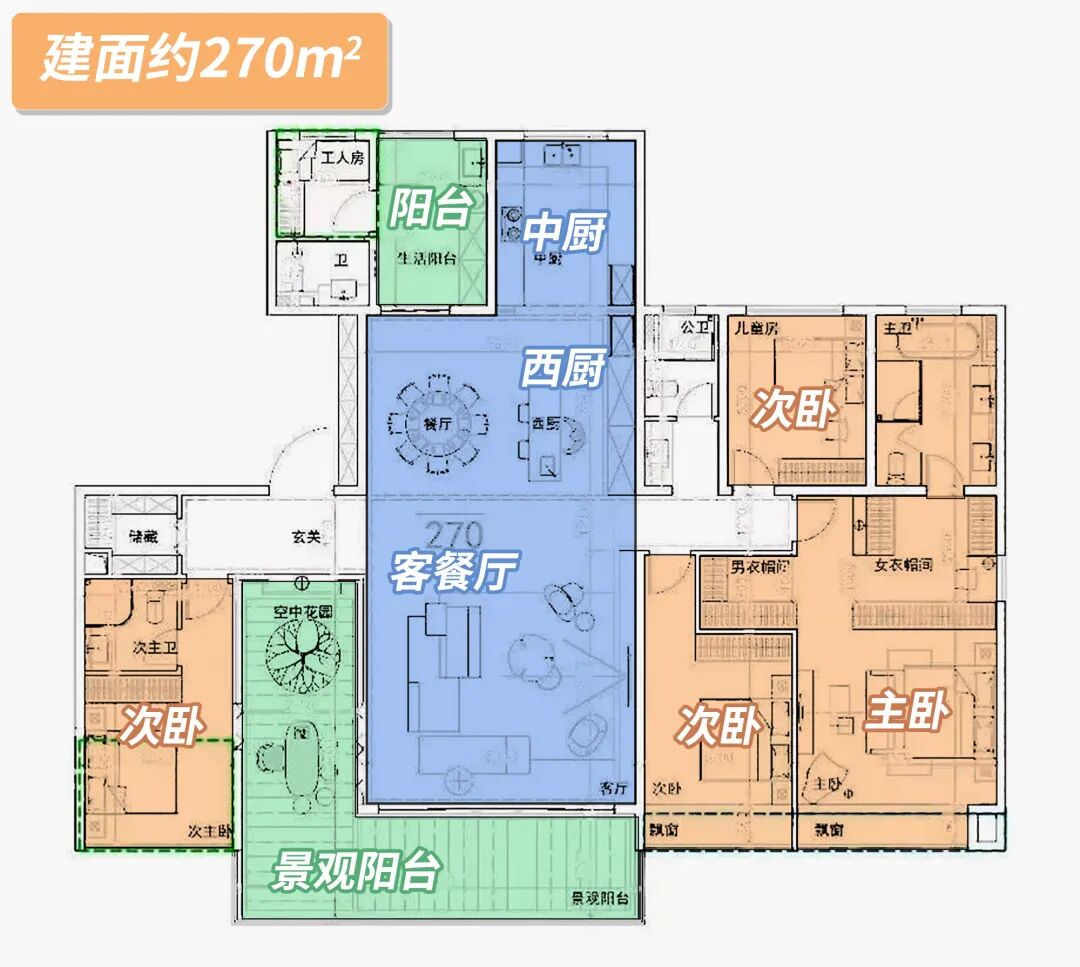 中海上涌项目户型图曝光，吹风价8.4-9.2万/平！