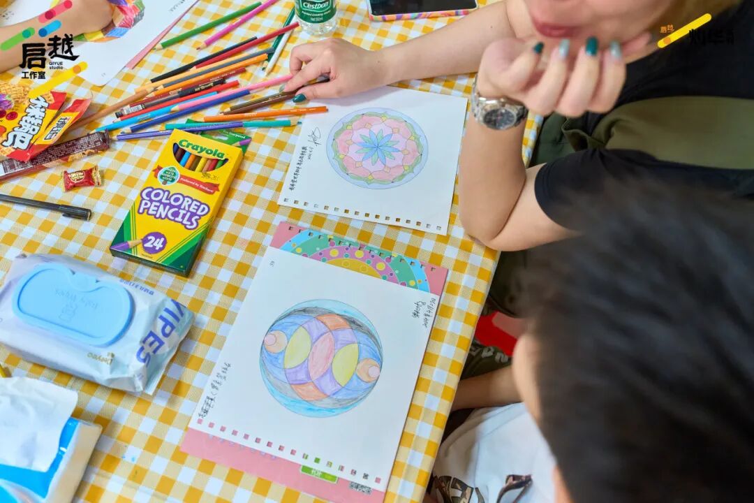 第二期“我爱我家”艺术创作亲子活动——曼陀罗绘画
