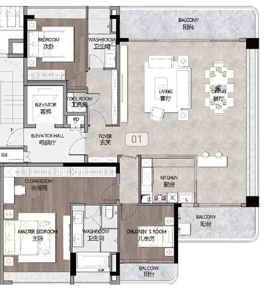南沙茗筑水岸165-200㎡的大平层产品，只有66套！
