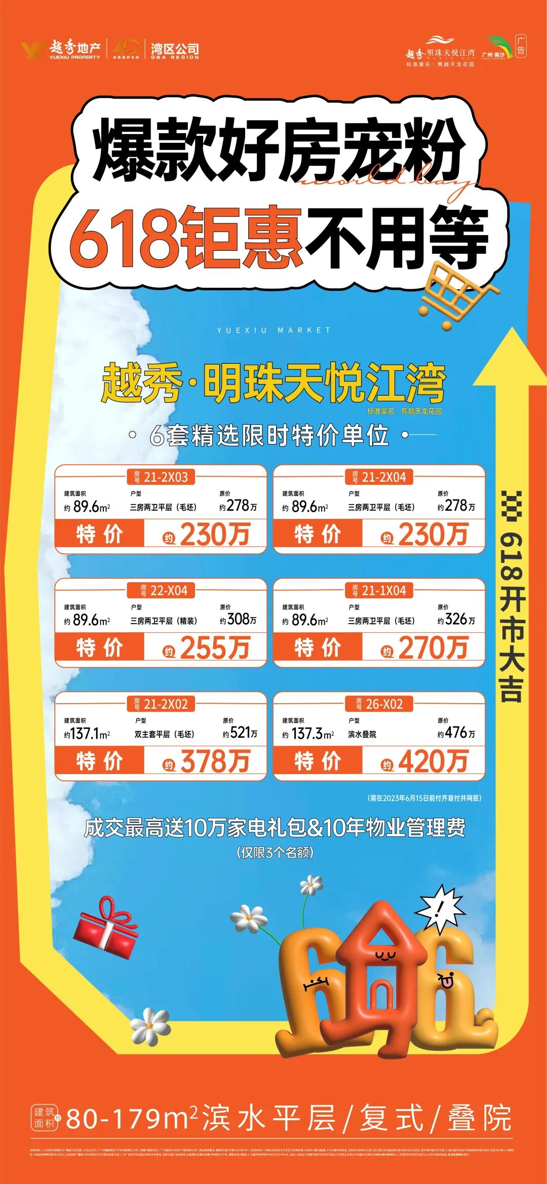 618重要营销节点，南沙各大楼盘趁机推出一批特惠房源！