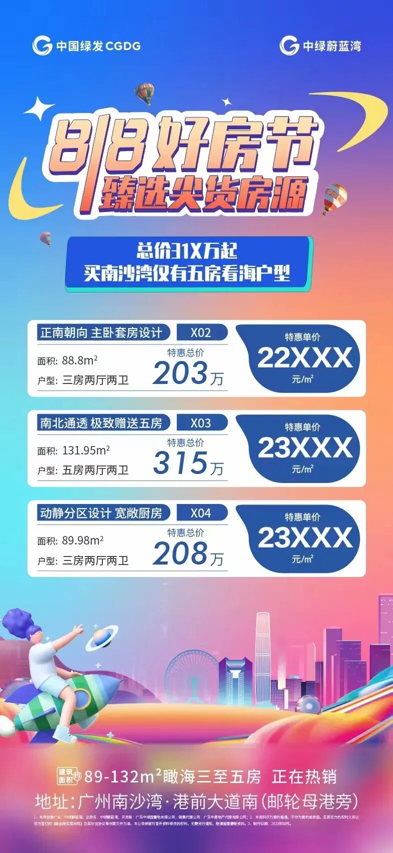 低至1.7万/㎡，南沙多个楼盘推出优惠活动！