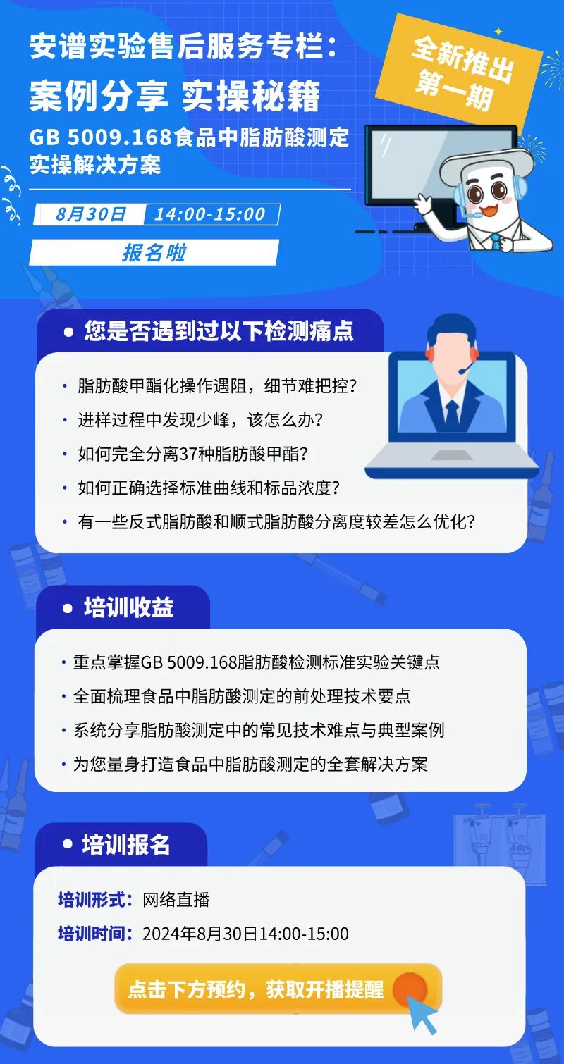 GB5009.168食品中脂肪酸测定实操案例分享！聚焦标准解读+检测实操+案例分享