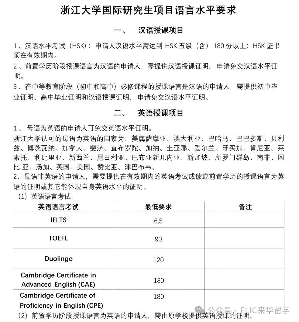 2026年浙江大学国际学生博士研究生招生简章 – ELIC 留学中国