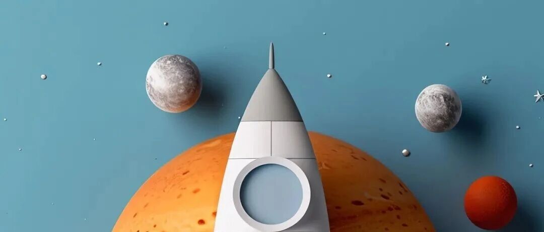 小火箭壁纸简约好看的卡通火箭全面屏手机壁纸