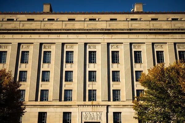 The Justice Department building.